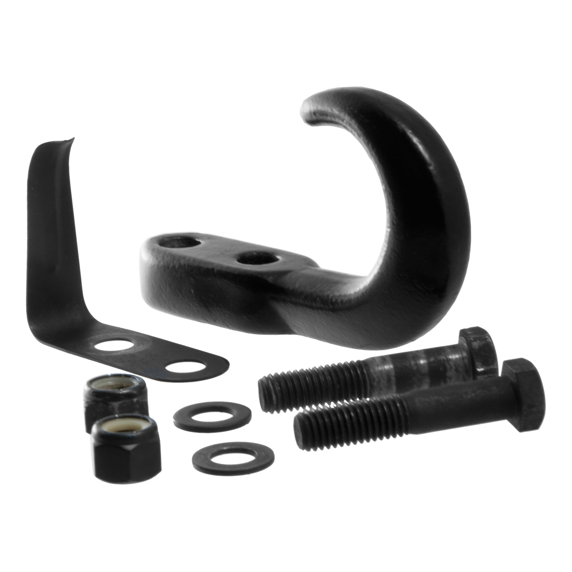 Curt Manufacturing Bolt-On Steel Tow Hook — Black, 10,000-Lb. Capacity, Spring Clip, Model# 22411